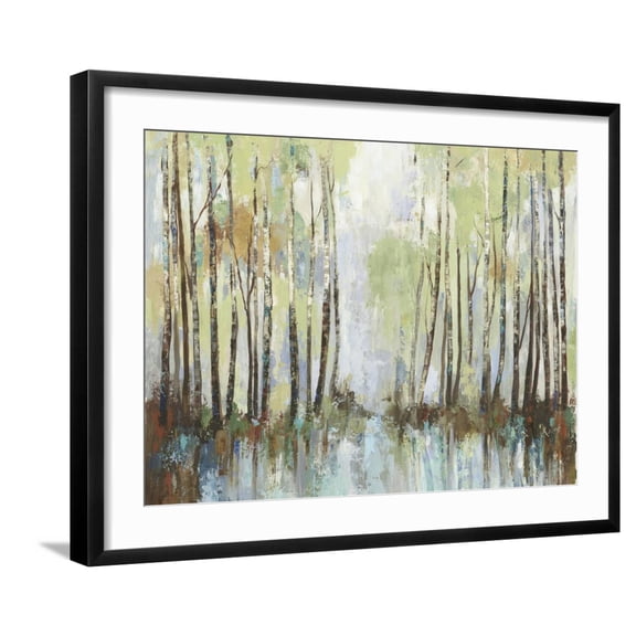 Art.com Riverside Reflections Art Print by Allison Pearce, Black Frame Wall Art, 29" x 23"