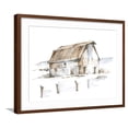 thumbnail image 1 of Art.com Roadside Barn I Art Print by Ethan Harper, Brown Frame Wall Art, 29" x 23", 1 of 5
