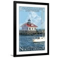 thumbnail image 1 of Art.com Roanoke Marshes Lighthouse - Outer Banks, North Carolina Art Print by Lantern Press, Black Frame Wall Art, 32" x 44", 1 of 5