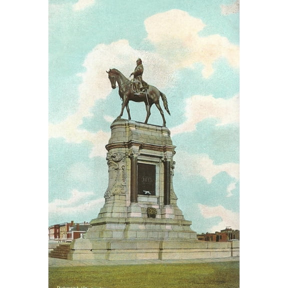Art.com Robert E. Lee Monument, Richmond, Virginia Art Print, 24" x 36"
