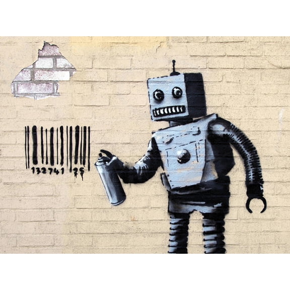 Art.com Robot Giclee Print by Banksy, 16" x 12"