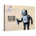 thumbnail image 1 of Art.com Robot Stretched Canvas Print Wall Art by Banksy, 32" x 24", 1 of 4