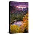thumbnail image 1 of Art.com Rocky Mountain National Park, Colorado - Sunset and Lake Stretched Canvas Print Wall Art by Lantern Press, 12" x 18", 1 of 4
