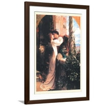 Art.com Romeo and Juliet Art Print by Frank Bernard Dicksee, Brown Frame Wall Art, 32" x 44"