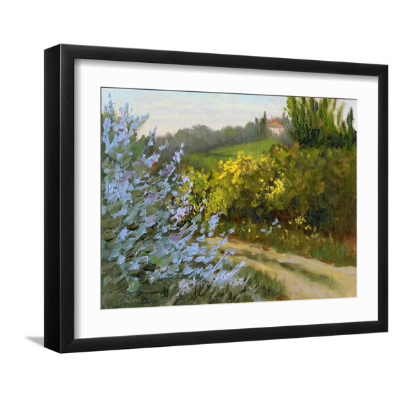 Art.com Rosemary by the Road Art Print by Mary Jean Weber, Black Frame Wall Art, 21" x 17"