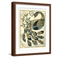 thumbnail image 1 of Art.com Royal Peacock II Art Print by Chariklia Zarris, Brown Frame Wall Art, 17" x 21", 1 of 5