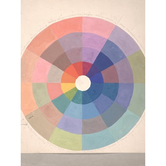 Art.com Rudolph Schaeffer, Color Wheel; Archive of American Art Art Print, 12" x 16"