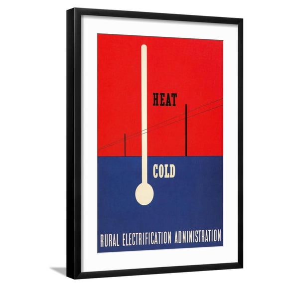 Art.com Rural Electrification Administration Poster Art Print, Black Frame Wall Art, 21" x 29"