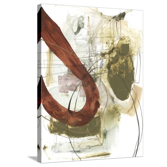 Art.com Rusted Loops I Stretched Canvas Print Wall Art by Jennifer Goldberger, 24" x 32"