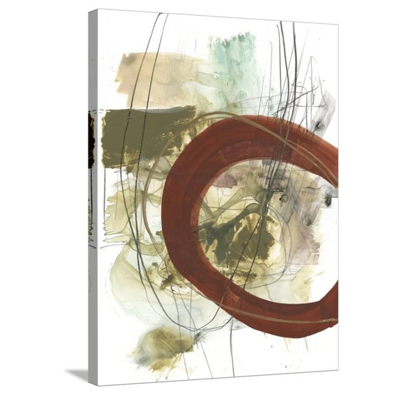 Art.com Rusted Loops II Stretched Canvas Print Wall Art by Jennifer Goldberger, 24" x 32"