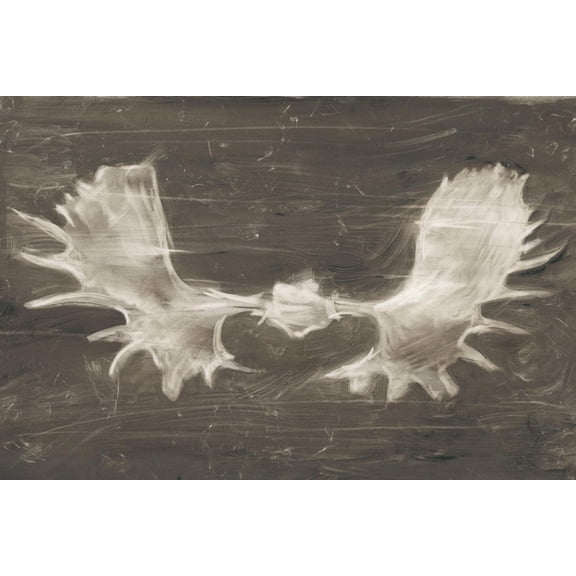 Art.com Rustic Moose Mount II Art Print by Ethan Harper, 18" x 12"