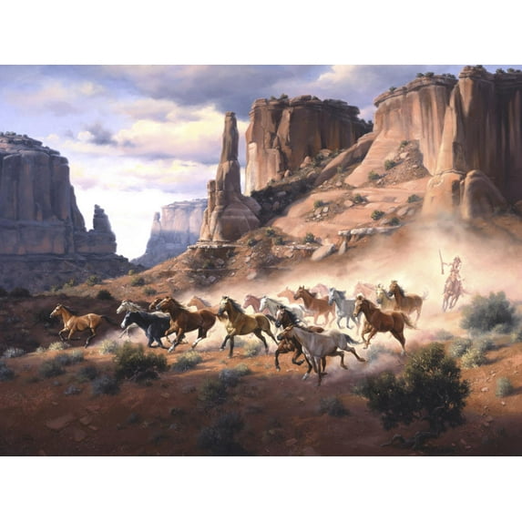 Art.com Sandstone and Stolen Horses Art Print by Jack Sorenson, 24" x 18"