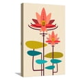 thumbnail image 1 of Art.com Scandinavian Lotus (White) Stretched Canvas Print Wall Art, 12" x 18", 1 of 4
