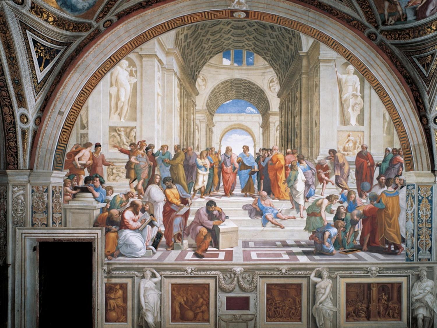 School of Athens Unframed Canvas Art Print, 32" x 24"