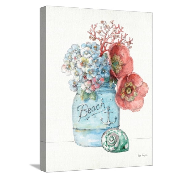 Art.com Sea Finds I Stretched Canvas Print Wall Art by Lisa Audit, 12" x 16"