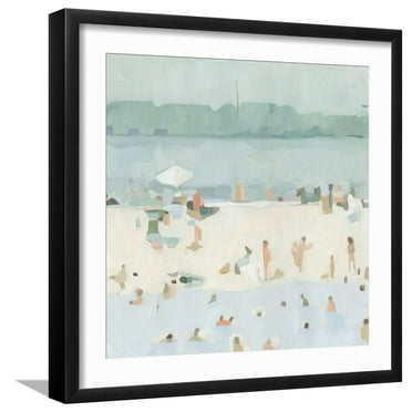 Art.com Sea Glass Sandbar I Art Print by Emma Scarvey, Black Frame Wall Art, 21" x 21"