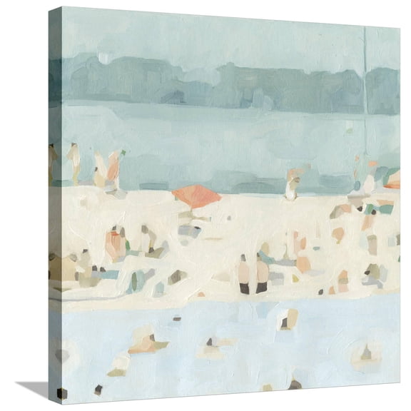 Art.com Sea Glass Sandbar II Stretched Canvas Print Wall Art by Emma Scarvey, 24" x 24"