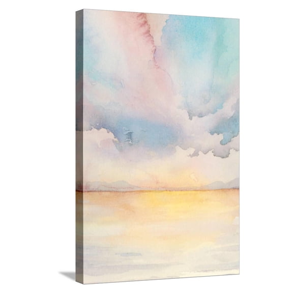 Art.com Sea Sunset Triptych II Stretched Canvas Print Wall Art by Grace Popp, 16" x 24"