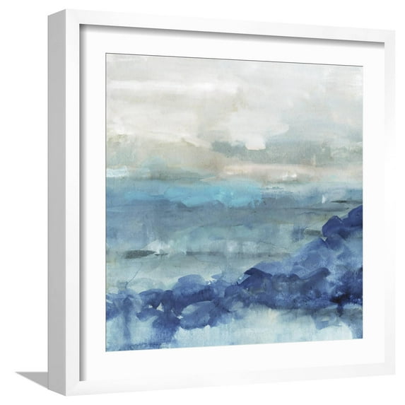Art.com Sea Swell I Art Print by Victoria Borges, White Frame Wall Art, 21" x 21"