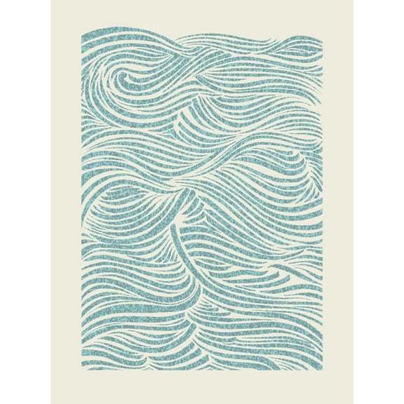 Art.com Sea Waves Pattern. EPS Vector File. Art Print by CPD-Lab, 12" x 16"