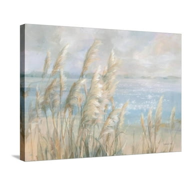 Art.com Seaside Pampas Grass Stretched Canvas Print Wall Art by Danhui Nai, 32" x 24"