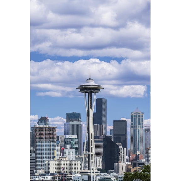 Art.com Seattle Skyline Photographic Print by Rob Tilley, 12" x 18"