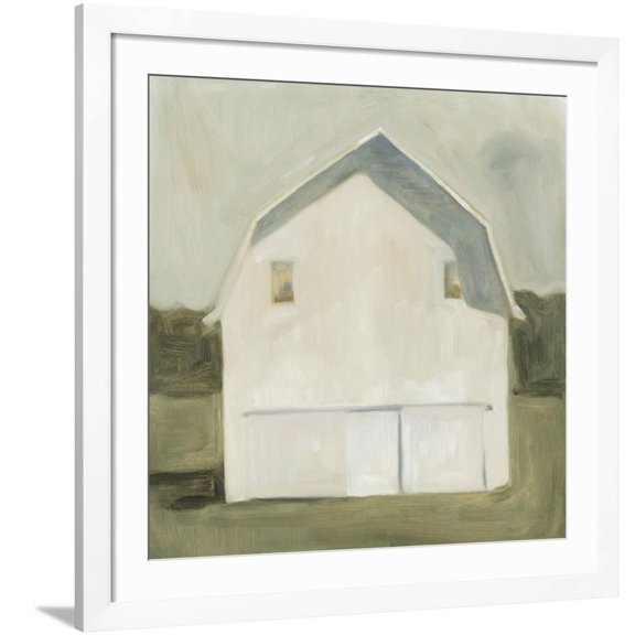 Art.com Serene Barn VI Art Print by Emma Scarvey, White Frame Wall Art, 38" x 38"