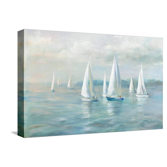 Art.com Setting Sail Crop Stretched Canvas Print Wall Art by Danhui Nai, 18" x 12"