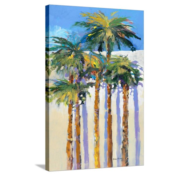 Art.com Shadow Palms I Stretched Canvas Print Wall Art by Jane Slivka, 24" x 36"
