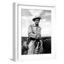 Art.com Shane, Alan Ladd, 1953 Photo, White Frame Wall Art, 17" x 21"