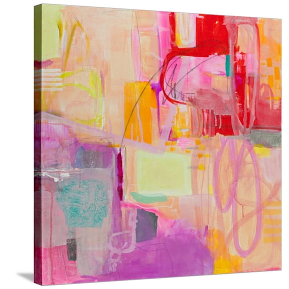 Art.com She Saw a Light at the End of the Tunnel But Wondered if She Was Ready to Go Stretched Canvas Print Wall Art by Jaime Derringer, 30" x 30"