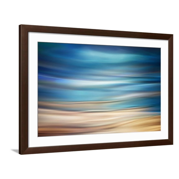 Art.com Shore Photographic Print by Ursula Abresch, Brown Frame Wall Art, 44" x 32"