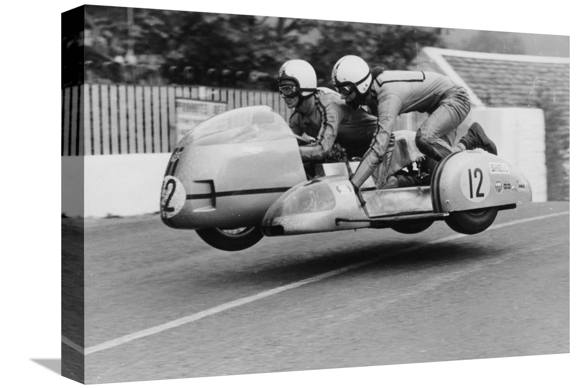 art-sidecar-tt-race-isle-of-man-1970-stretched-canvas-print-wall