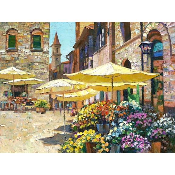 Art.com Siena Flower Market Art Print by Howard Behrens, 16" x 12"