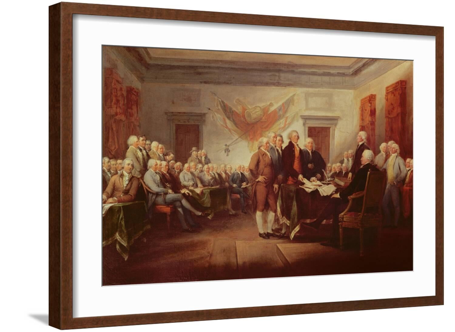 Art.com Signing the Declaration of Independence, 4th July 1776, C.1817 ...