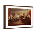 thumbnail image 1 of Art.com Signing the Declaration of Independence, 4th July 1776, C.1817 Giclee Print by John Trumbull, Brown Frame Wall Art, 29" x 21", 1 of 5