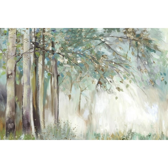 Art.com Silver Leaves Art Print by Allison Pearce, 18" x 12"