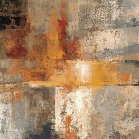 Art.com Silver and Amber Crop Art Print, 16" x 16"