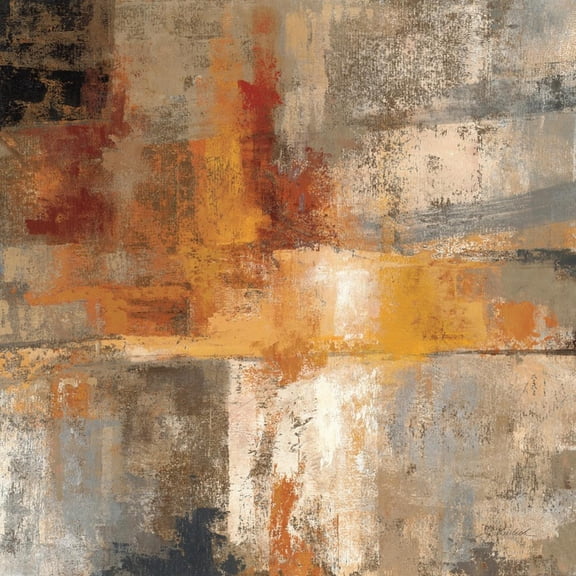 Art.com Silver and Amber Crop Art Print, 24" x 24"