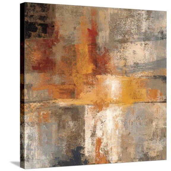 Art.com Silver and Amber Crop Stretched Canvas Print Wall Art, 30" x 30"