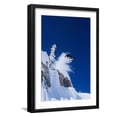 thumbnail image 1 of Art.com Skier Jumping from Mountain Ledge Photo, Black Frame Wall Art, 17" x 23", 1 of 5