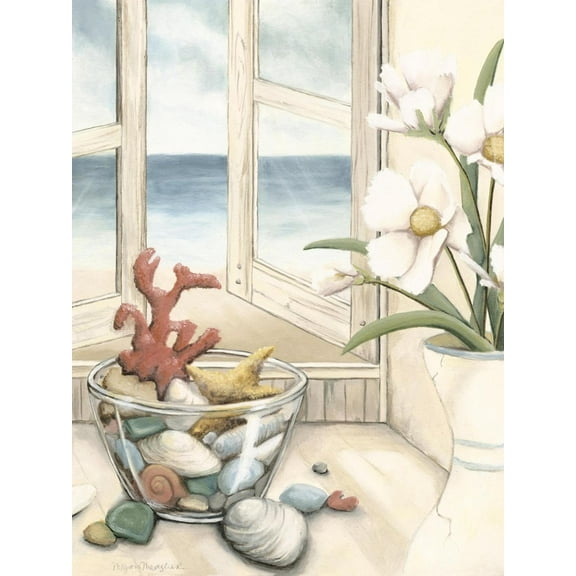 Art.com Small Beach House View II Art Print by Megan Meagher, 12" x 16"