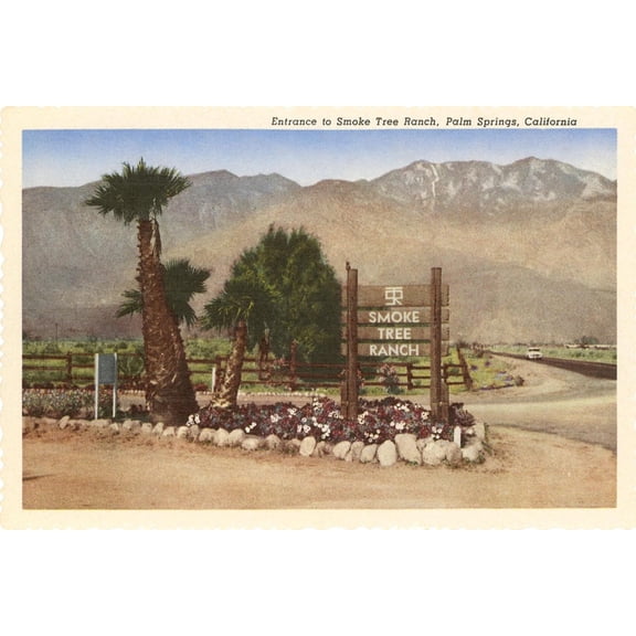 Art.com Smoke Tree Ranch, Palm Springs, California Art Print, 18" x 12"
