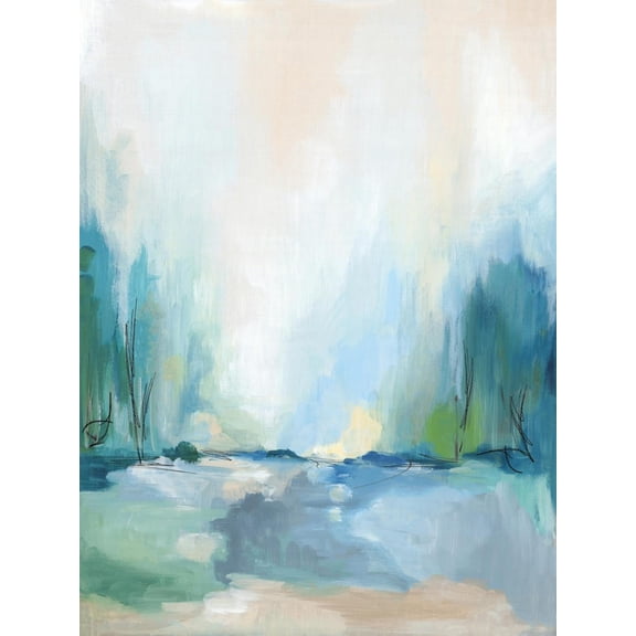 Art.com Soft Blue Landscape II Art Print, 24" x 32"