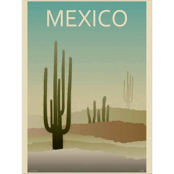 Art.com Sonoran Desert Stretched Canvas Print Wall Art by Frk. Blaa, 12" x 16"