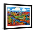 thumbnail image 1 of Art.com Southwest Fauve Landscape Art Print by Patty Baker, Black Frame Wall Art, 40" x 32", 1 of 5