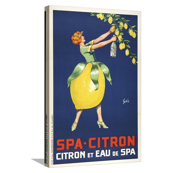 Art.com Spa Citron Stretched Canvas Print Wall Art, 16" x 24"