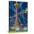 thumbnail image 1 of Art.com Space Needle Worlds Fair Poster - Seattle, WA Stretched Canvas Print Wall Art by Lantern Press, 24" x 36", 1 of 4