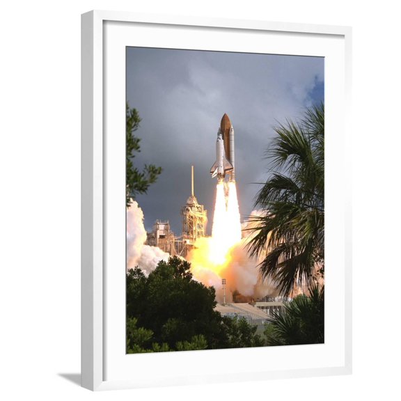 Art.com Space Shuttle Endeavour Launch Was the 57th Space Shuttle Mission, June 21,1993 Photo, White Frame Wall Art, 23" x 29"