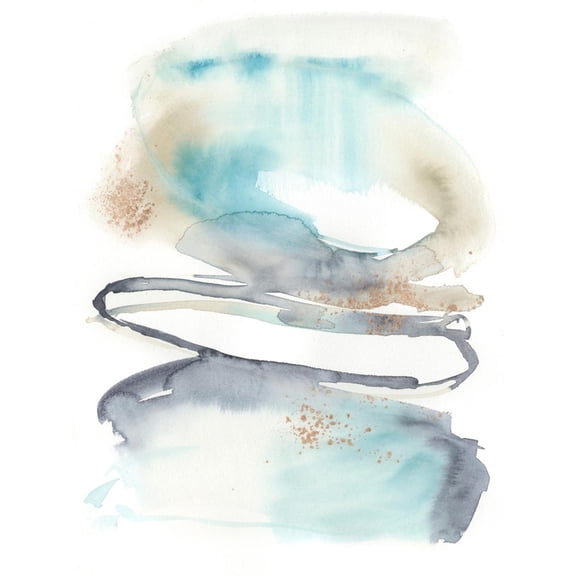 Art.com Spiral Bloom I Art Print by Jennifer Goldberger, 12" x 16"